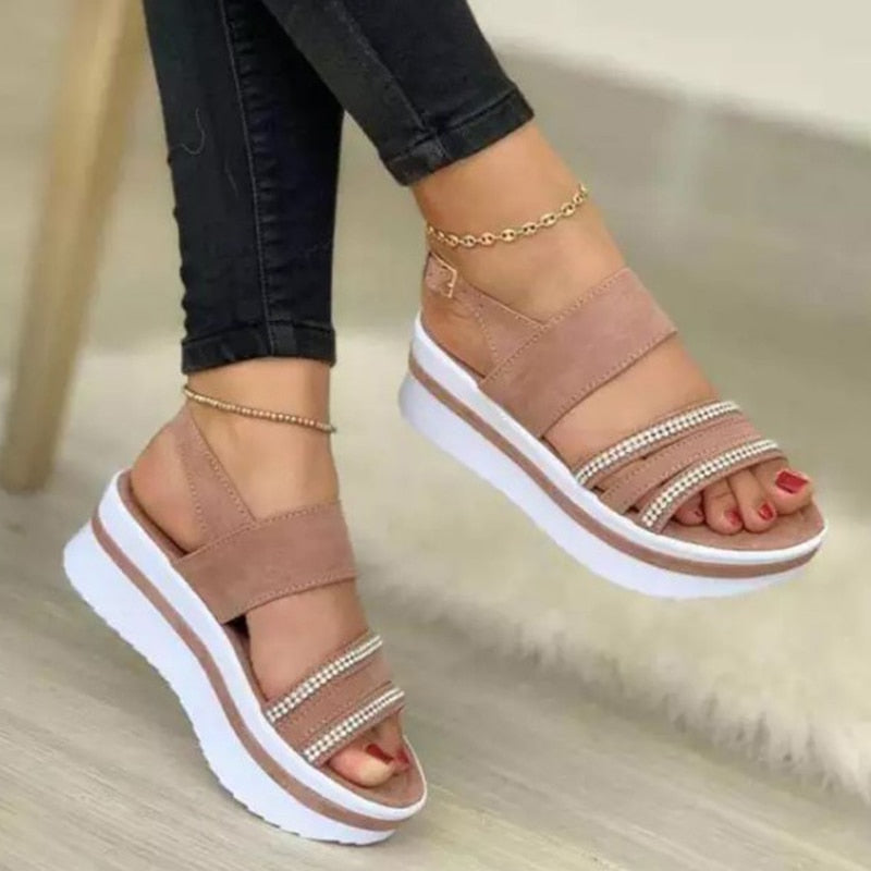 Sandalias de plataforma de verano para mujer