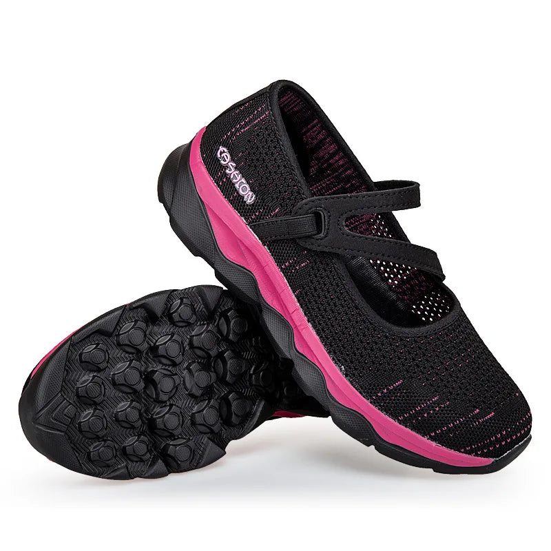 Malla transpirable zapatos casuales para caminar para las mujeres