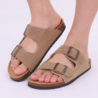 Sandalias de plataforma de corcho de moda moderna