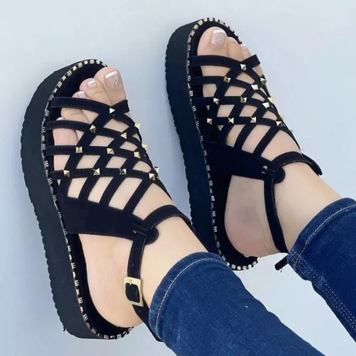 Sandalias estilo romano para mujer