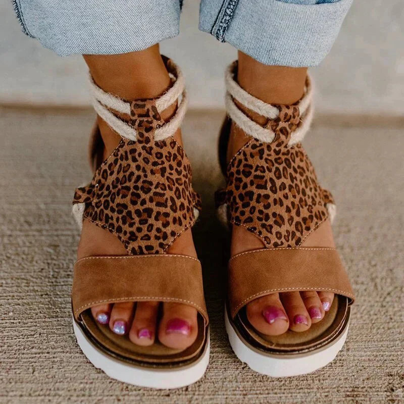 Sandalias de verano con tacón de cuña