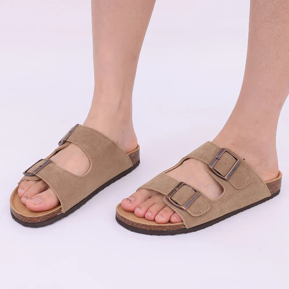 Sandalias de plataforma de corcho de moda moderna