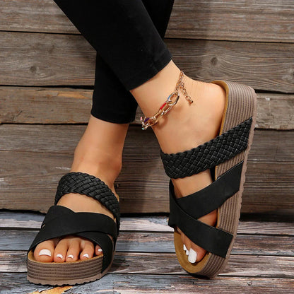 Sandalias de plataforma para mujer