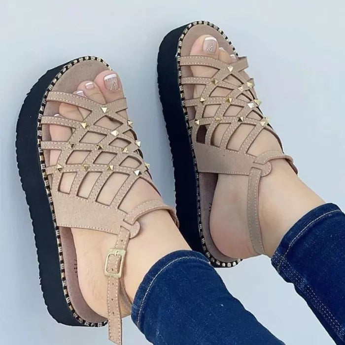 Sandalias estilo romano para mujer