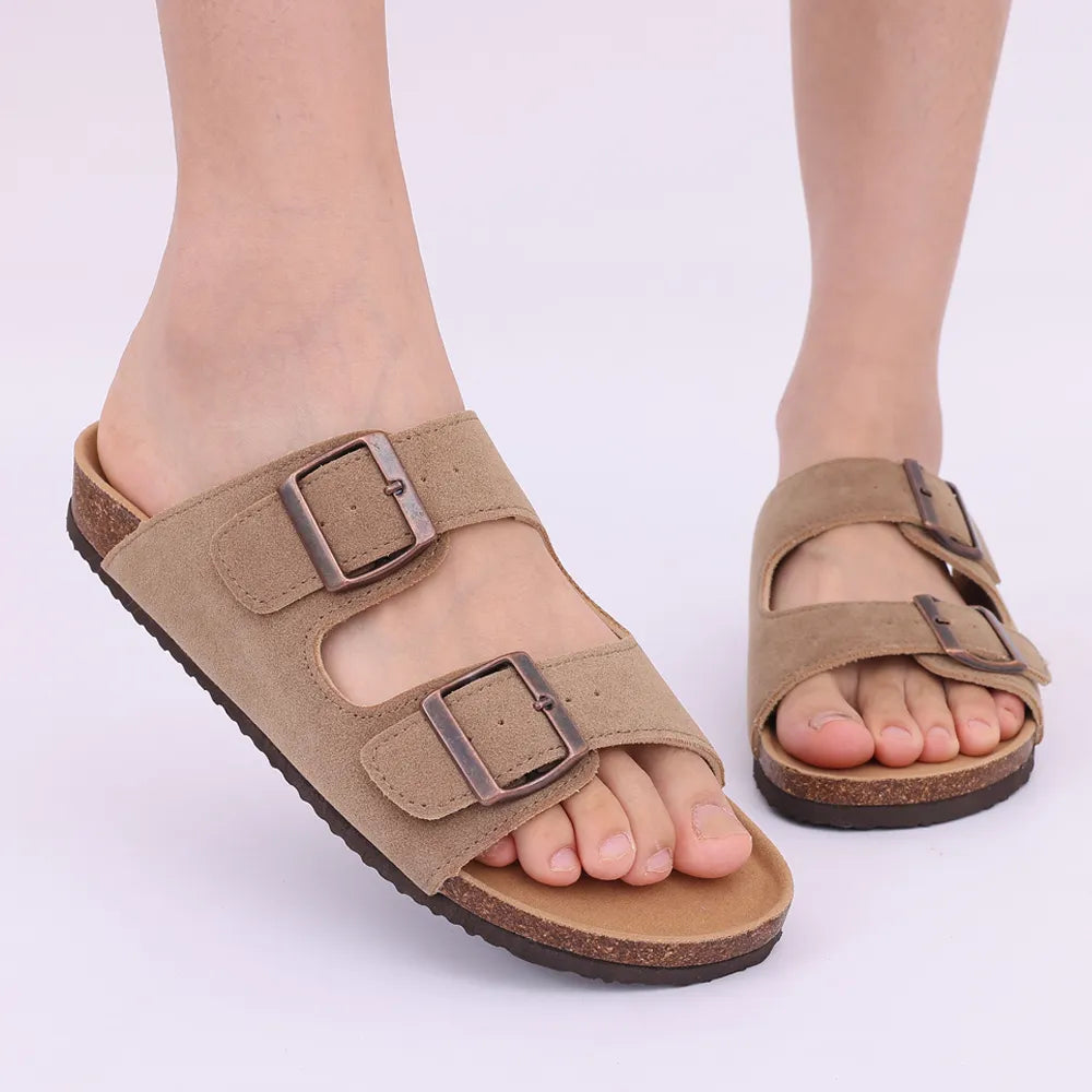 Sandalias de plataforma de corcho de moda moderna