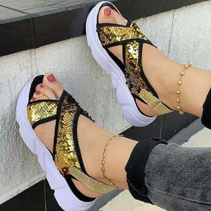 Sandalias de verano con plataforma