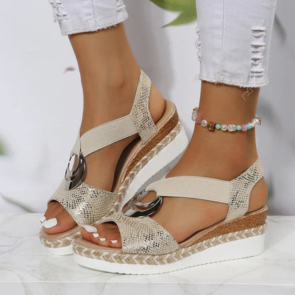 Sandalias de cuña para mujer