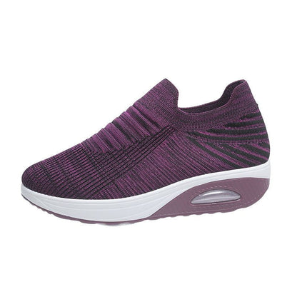 Womens Flying Woven Zapatillas con suela gruesa