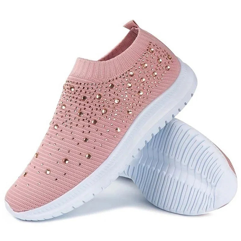 Vulcanised Shoes Sneakers Women's Trainers Sneakers de punto Women's Slip-on