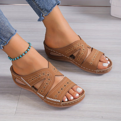 Sandalias de cuña para mujer