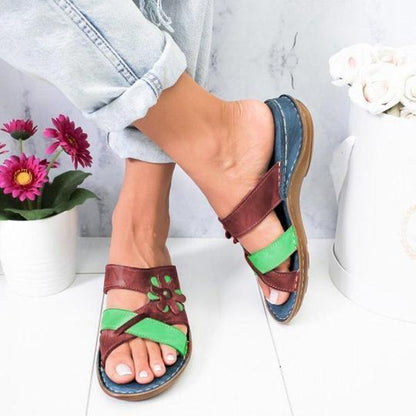 Sandalias Florales Cómodas de Verano