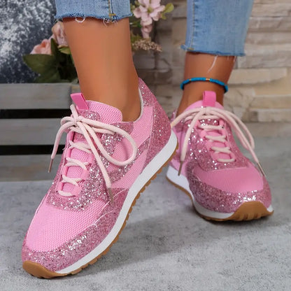 Sneakers de lentejuelas para mujer