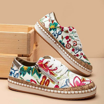 Zapatillas fáciles con flores