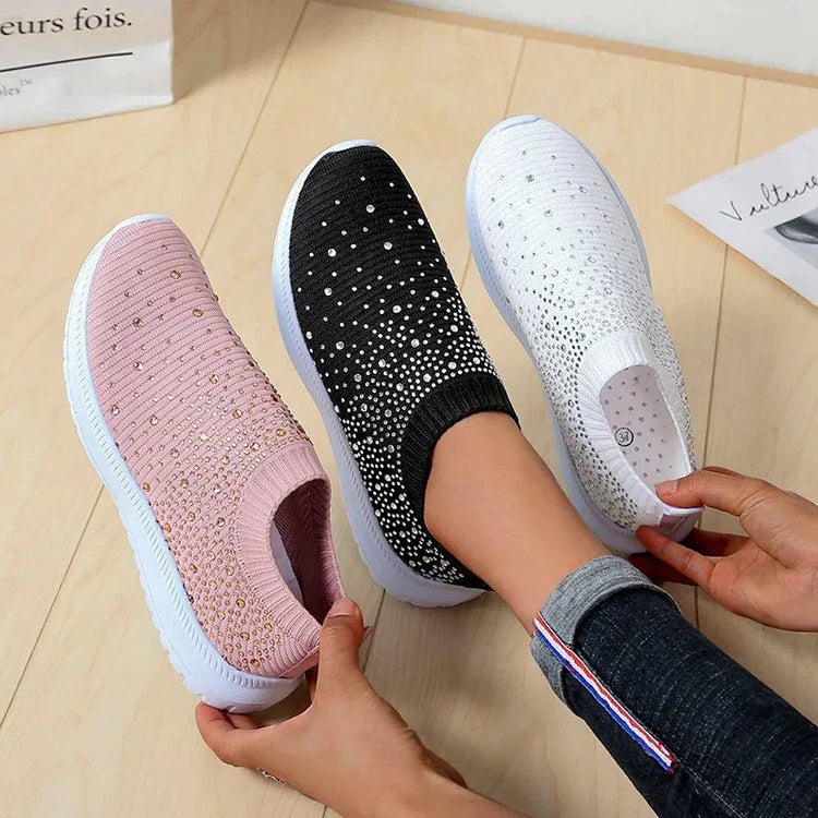 Vulcanised Shoes Sneakers Women's Trainers Sneakers de punto Women's Slip-on