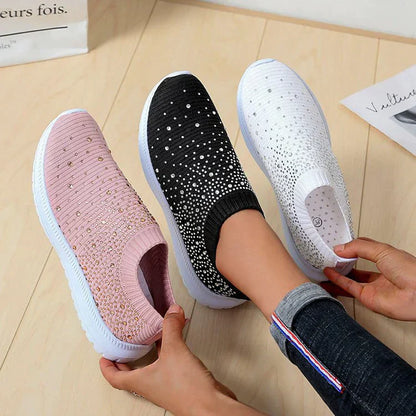 Vulcanised Shoes Sneakers Women's Trainers Sneakers de punto Women's Slip-on