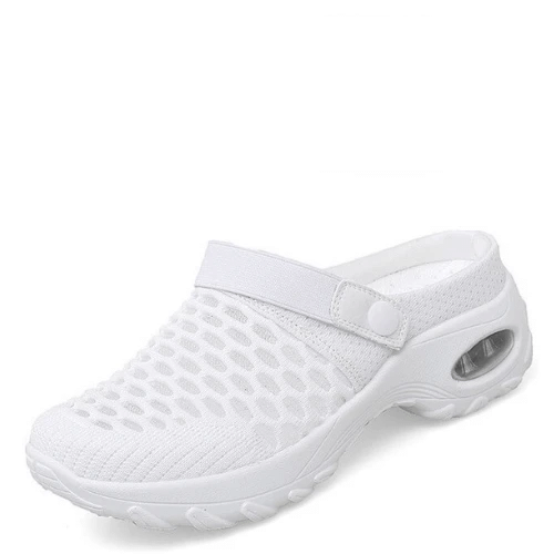 Mujer Air Cushion Plataforma Malla Mules Sneaker Sandalias