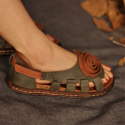 Sandalias de piel para mujer hechas a mano