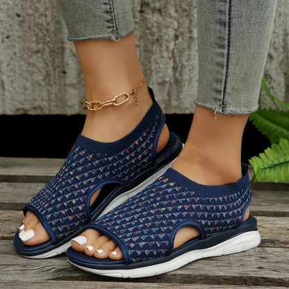 Sandalias ortopédicas de cuña para mujer