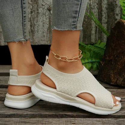 Sandalias ortopédicas de cuña para mujer