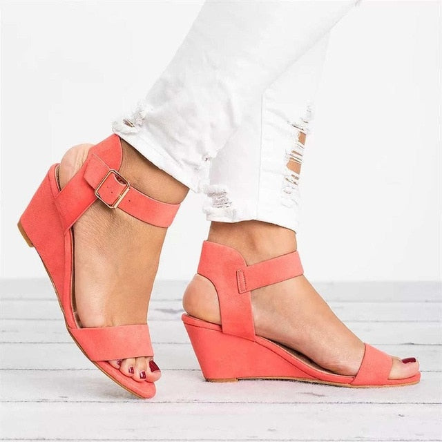 Sandalias de cuña para mujer