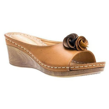 Sandalias de cuña para mujer Sandalias estilo babucha