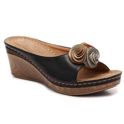 Sandalias de cuña para mujer Sandalias estilo babucha