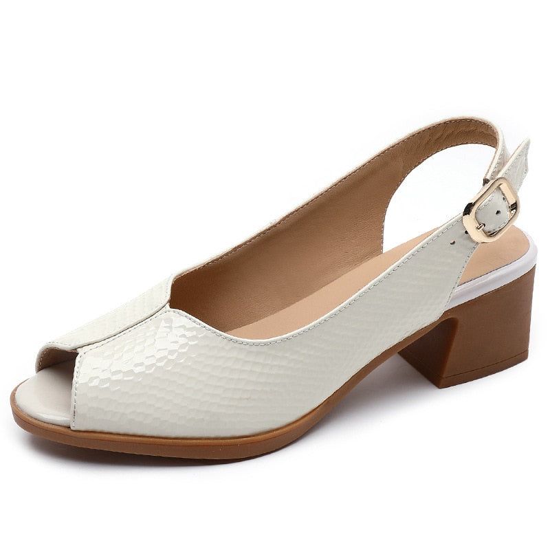 Sandalias de piel para mujer