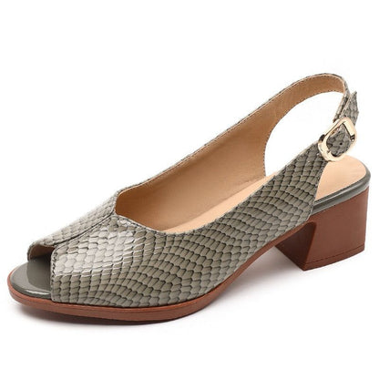 Sandalias de piel para mujer